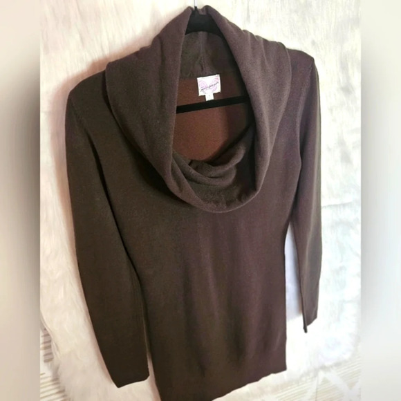 Spicy Sugar Classic Cowl Neck Sweater Dress/Tunic (NWOT) - Picture 2 of 6